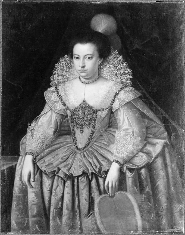 Anna av Preussen (1576-1625), gift med kurfursten Johan Sigismund av Brandenburg - Nationalmuseum - 39927