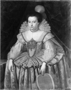 Anna av Preussen (1576-1625), gift med kurfursten Johan Sigismund av Brandenburg - Nationalmuseum - 39927. Free illustration for personal and commercial use.