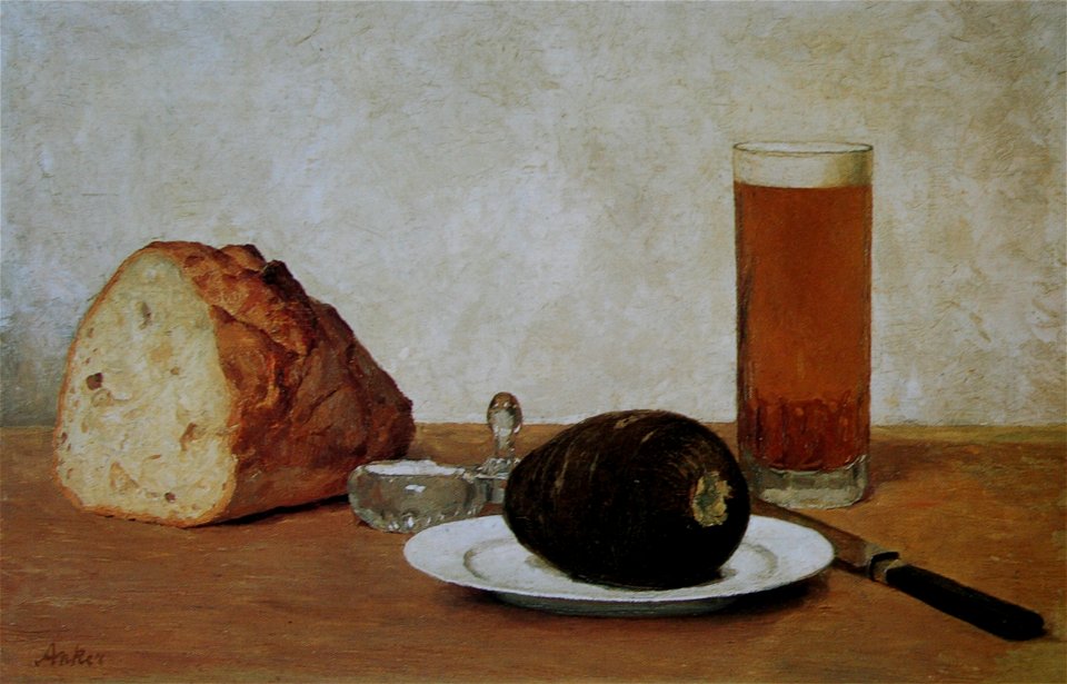 Anker Stilleben Bier und Rettich 1898