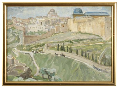 Anna Boberg - By Jerusalem. Study - NM 3480 - Nationalmuseum
