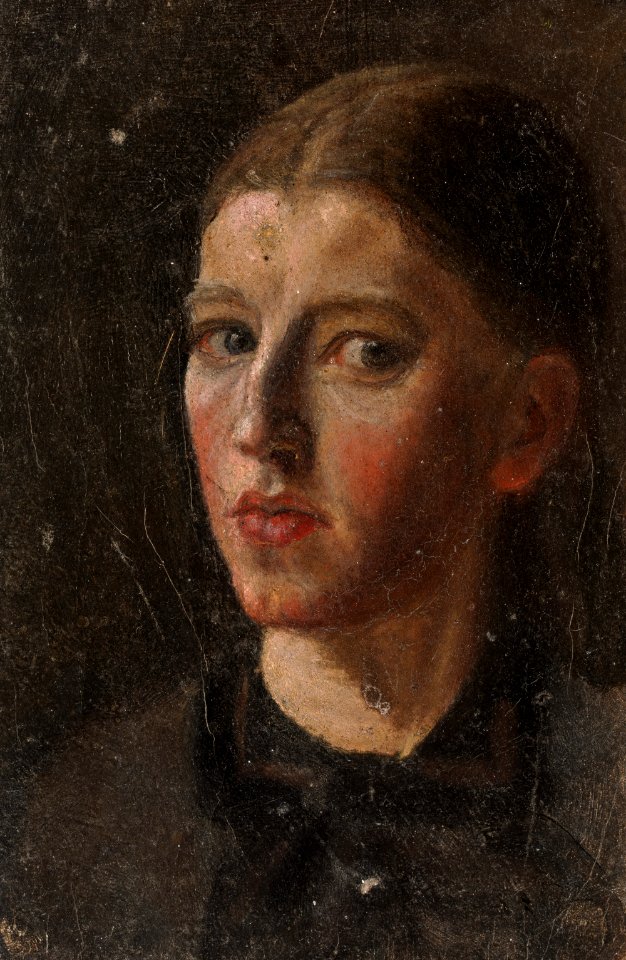 Anna Ancher, Selvportræt, Ca. 1878-1879, HAF3003, Skagens Kunstmuseer
