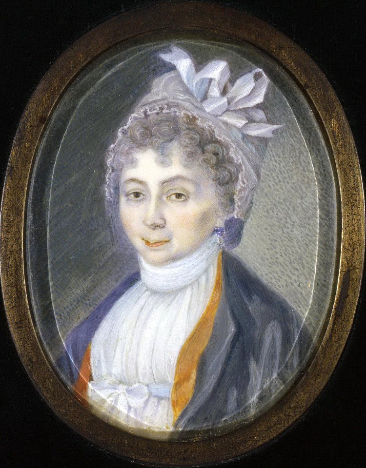 Anna Buturlina - selfportrait (c.1817, Hermitage)