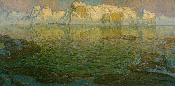 Anna Boberg - Silent evening - Scene from Lofoten - Google Art Project
