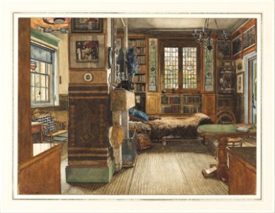 Anna Alma-Tadema - Sir Lawrence Alma-Tadema's Library in Townshend House, London - Google Art Project