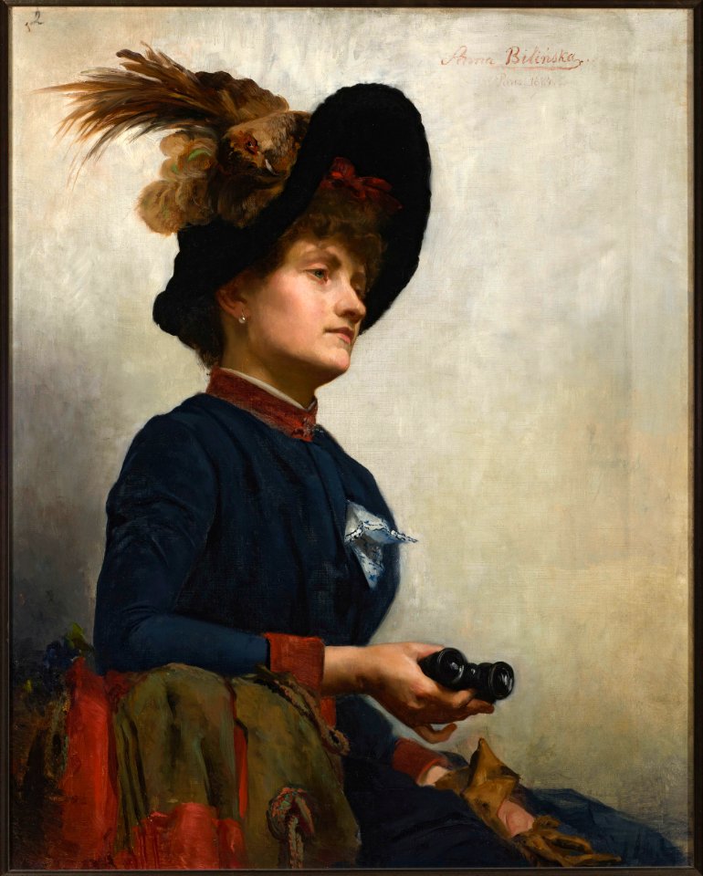 Anna Bilińska-Bohdanowiczowa - Portrait of a lady with ppera glasses - 35904 - National Museum in Warsaw