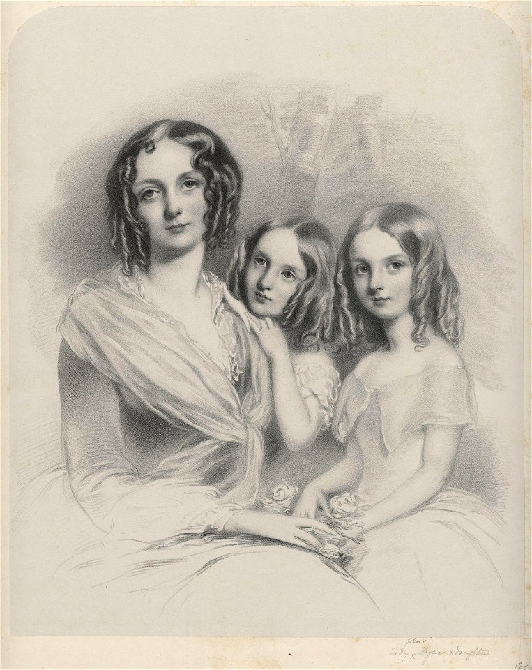 Anna Constantia (née Beresford), Lady Thynne; Selina Thynne; Emily Thynne by Richard James Lane