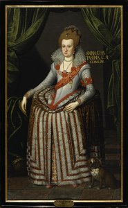 Anna Katarina, 1575-1612, prinsessa av Brandenburg, drottning av Danmark (Remmert Petersen) - Nationalmuseum - 15794. Free illustration for personal and commercial use.