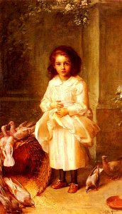 Anna Lea Merritt, Portrait Of Miss Ethel D'arcy Aged 6