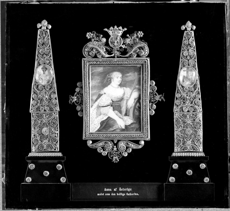 Anna Maria, 1601-1666, infantinna av Spanien, gift med kung Ludvig XIII av Frankrike - Nationalmuseum - 39300