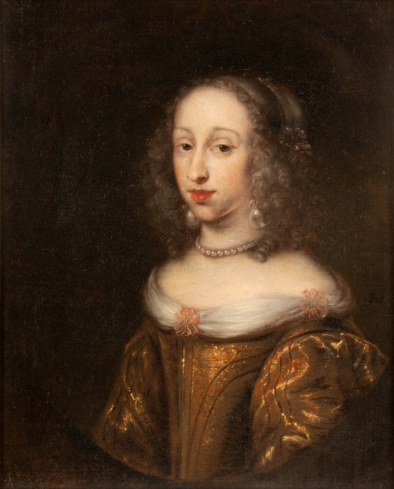 Anna Dorotea, 1640-1713, prinsessa av Holstein-Gottorp, abbedissa i Quedlingsburg (Juriaen Ovens) - Nationalmuseum - 15954