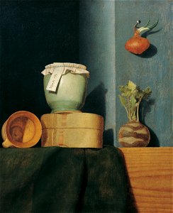 Anna Maria Punz - Stillleben mit Küchengeschirr, Zwiebel und Kohlrabi - 6962 - Österreichische Galerie Belvedere