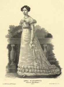 Anna Pavlovna of Russia figure (engraving)