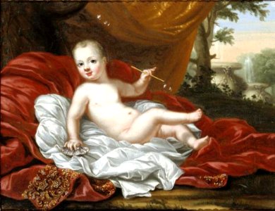 Anna Maria Ehrenstrahl naar David Klöcker Ehrenstrahl - Portret van Ulrik (1684-1685), prins van Zweden - NMDrh 523 - Nationalmuseum