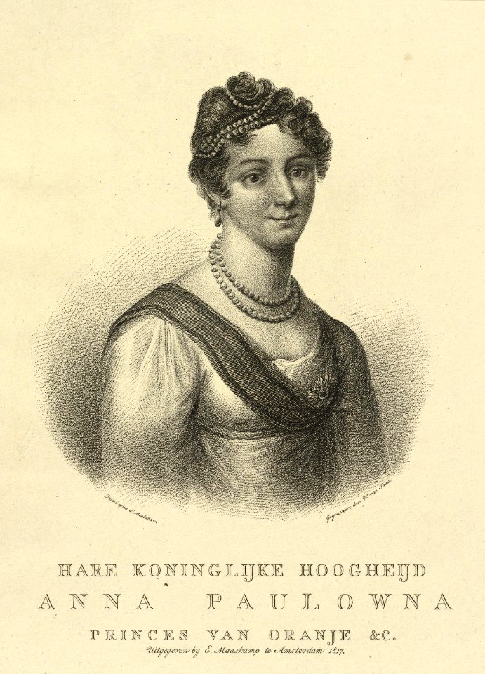 Anna Pavlovna of Russia (engraving) 01
