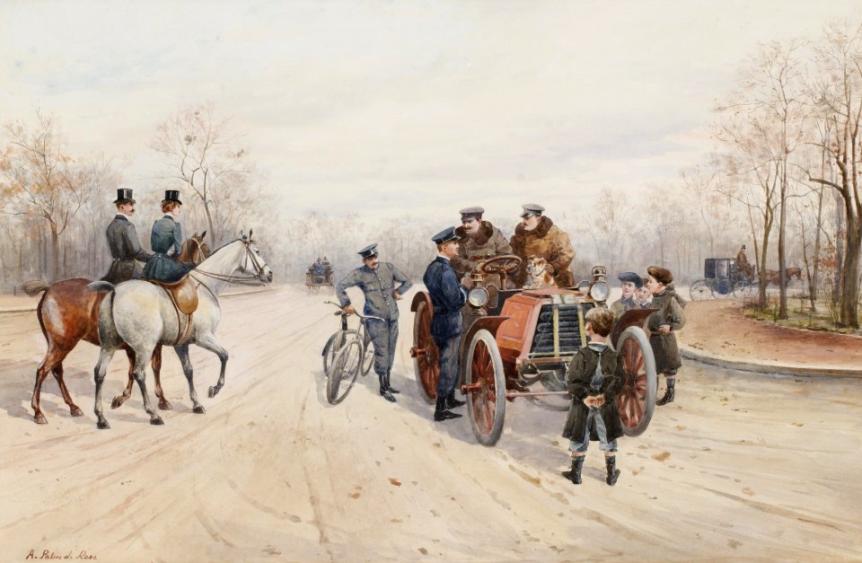 Anna Palm de Rosa-Speeding ticket, Bois de Boulogne