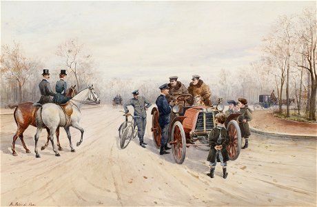 Anna Palm de Rosa-Speeding ticket, Bois de Boulogne