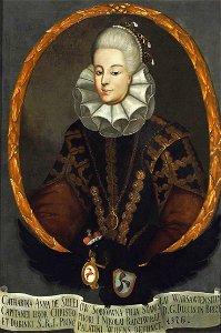 Anna z Sobków Radziwiłłowa - anonimowy obraz olejny z XVII w