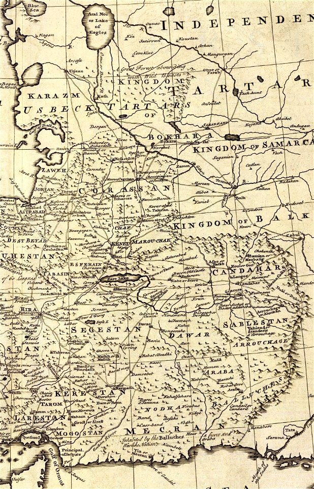Bowen, Emanuel. Persia, adjacent countries. 1747 (D)