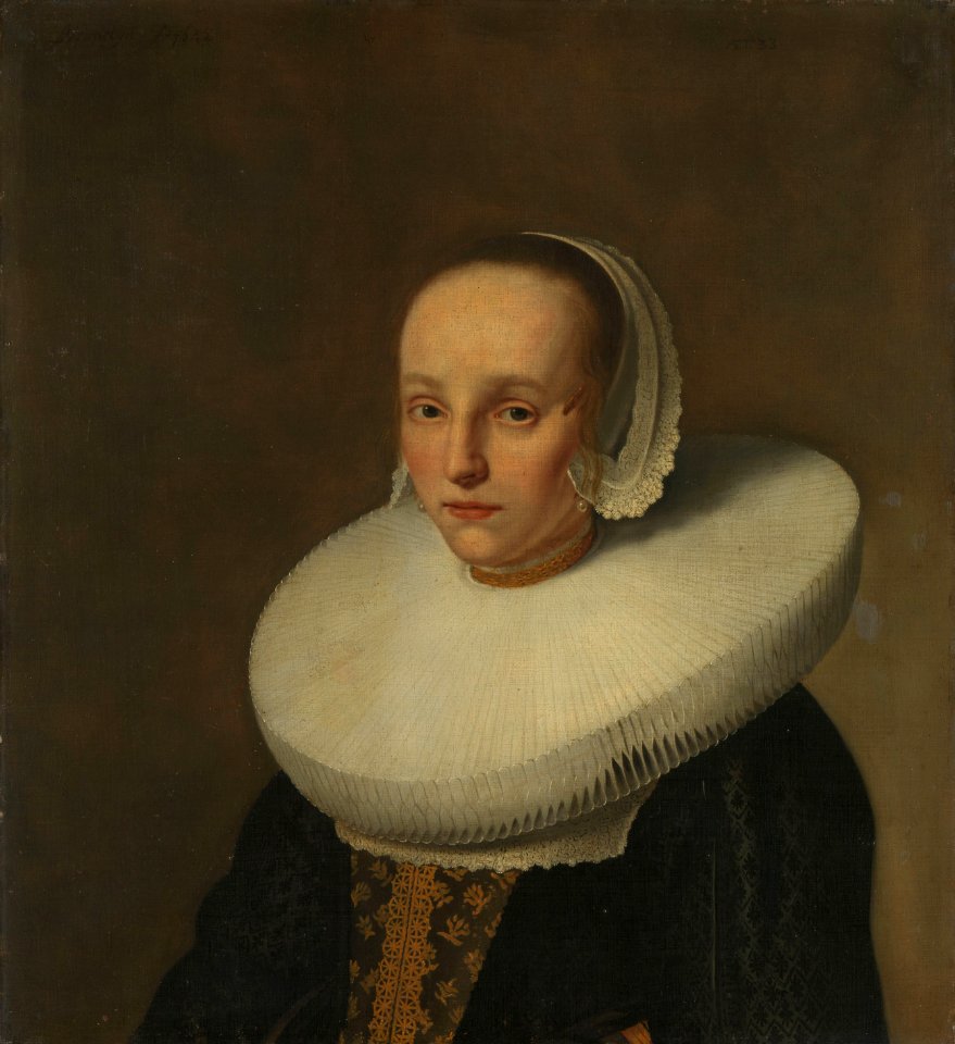 Anna van der Does (1609-50). Echtgenote van Jan de Hooghe Rijksmuseum SK-A-2185