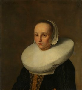 Anna van der Does (1609-50). Echtgenote van Jan de Hooghe Rijksmuseum SK-A-2185. Free illustration for personal and commercial use.