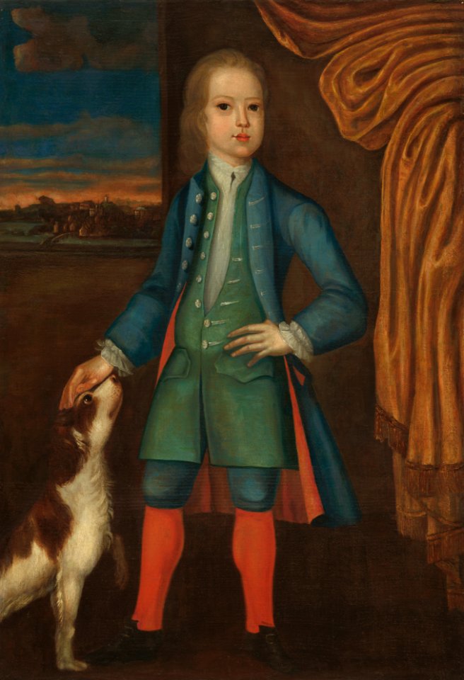 Boy in Blue Coat A19353