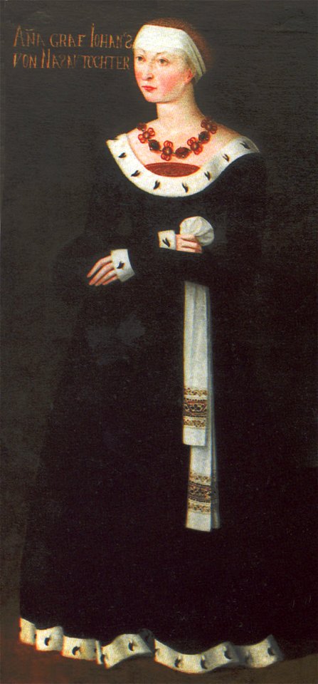 Anna von Nassau-Dillenburg - 1460s portrait