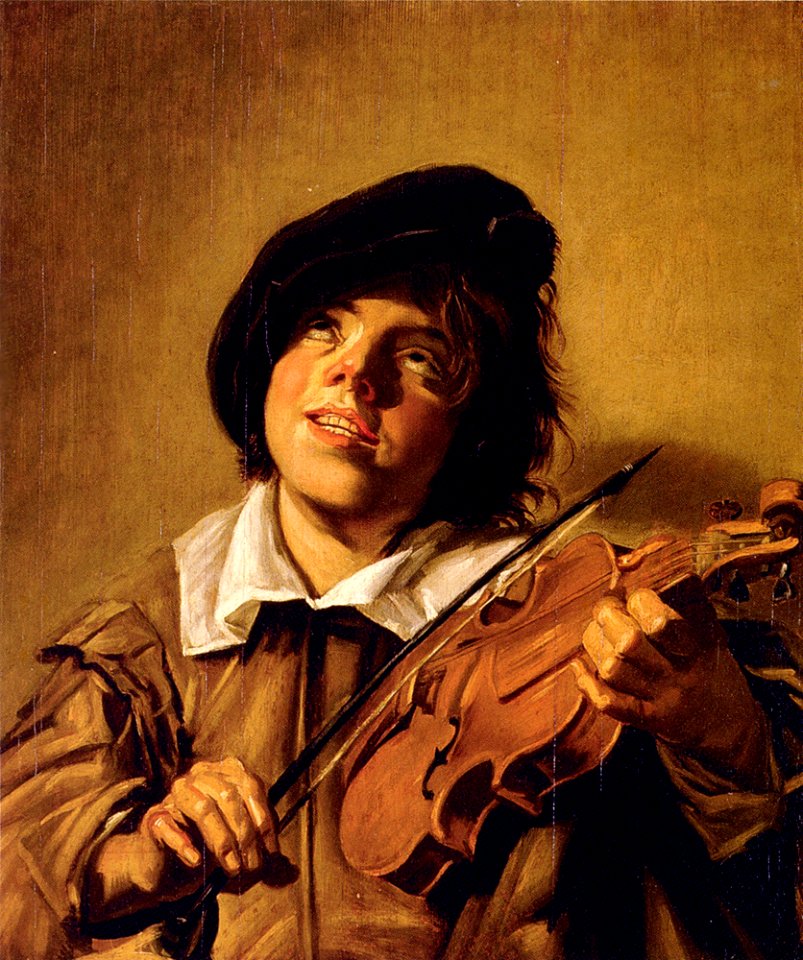 Boy Playing A Violin hq