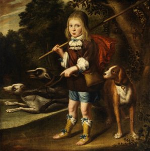 Boy with Dogs P5667