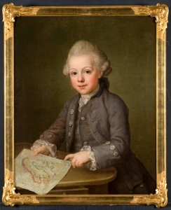 Boy with Map of Scandinavia (Ulrica Fredrica Pasch) - Nationalmuseum - 132463