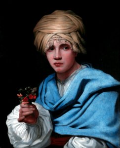Boy in a turban holding a nosegay, by Michiel Sweerts