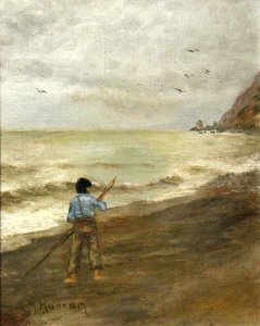 Boy on the Seashore by Grace Hudson