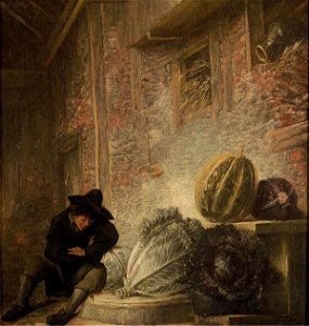 Boy Sleeping in a Barn by Frans Rijckhals Mauritshuis 929
