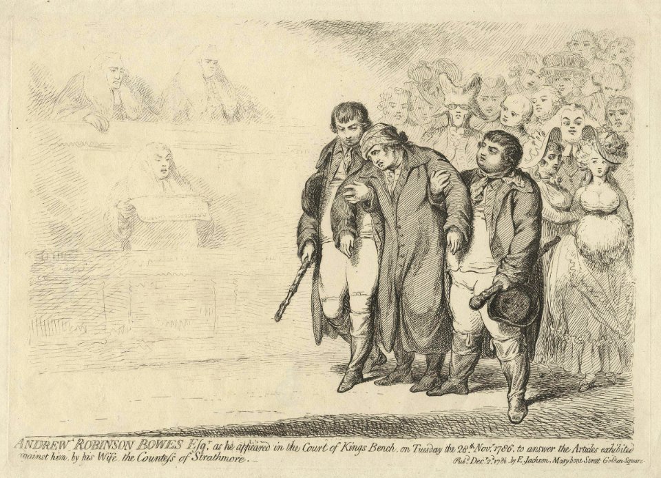 Andrew Robinson Bowes Esqr. as he appeared in the Court of Kings Bench by James Gillray (2)