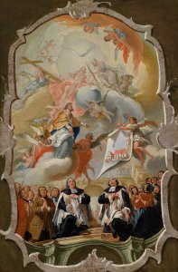 Bozzetto Apotheose des heiligen Nikolaus