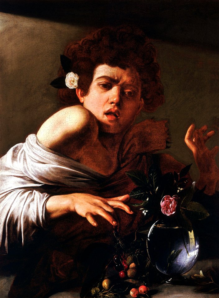 Boy Bitten by a Lizard-Caravaggio (National Gallery London)