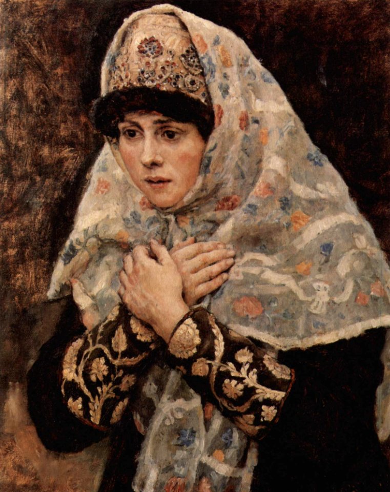 Boyaryna Morozova by V.Surikov - sketch 03 (Tretyakov gallery)