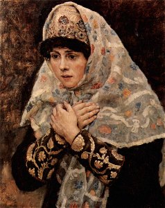 Boyaryna Morozova by V.Surikov - sketch 03 (Tretyakov gallery)
