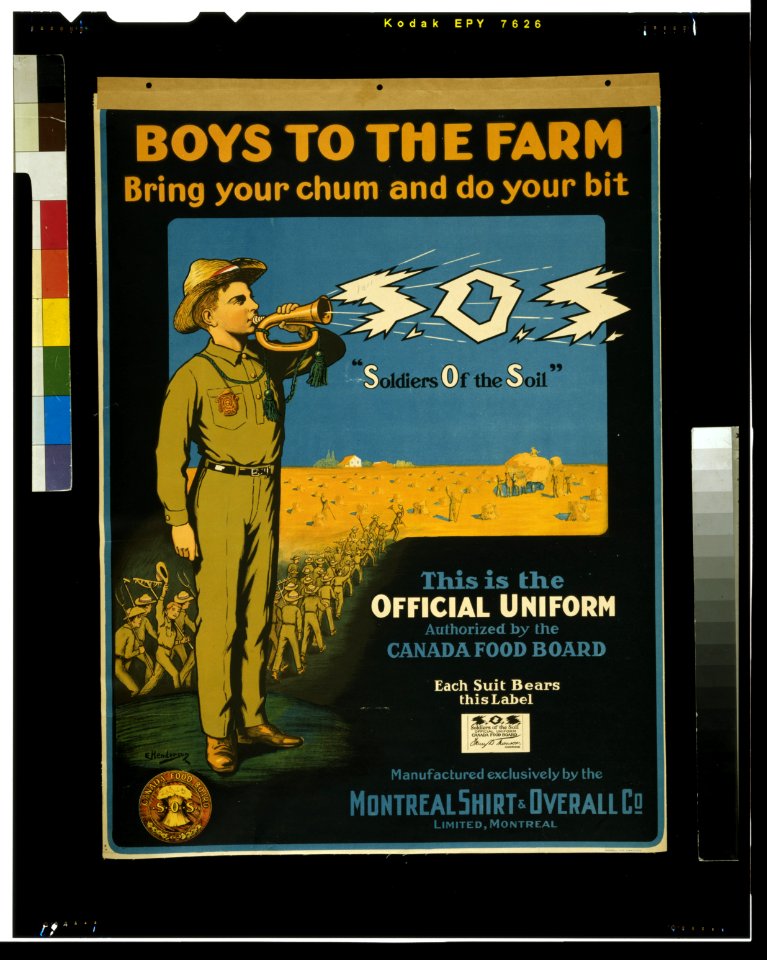 Boys to the farm - bring your chums and do your bit - S.O.S. - E. Henderson. LCCN2005696497