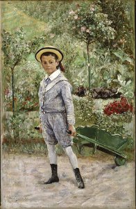 Boy with a Wheelbarrow (Ernst Josephson) - Nationalmuseum - 19204