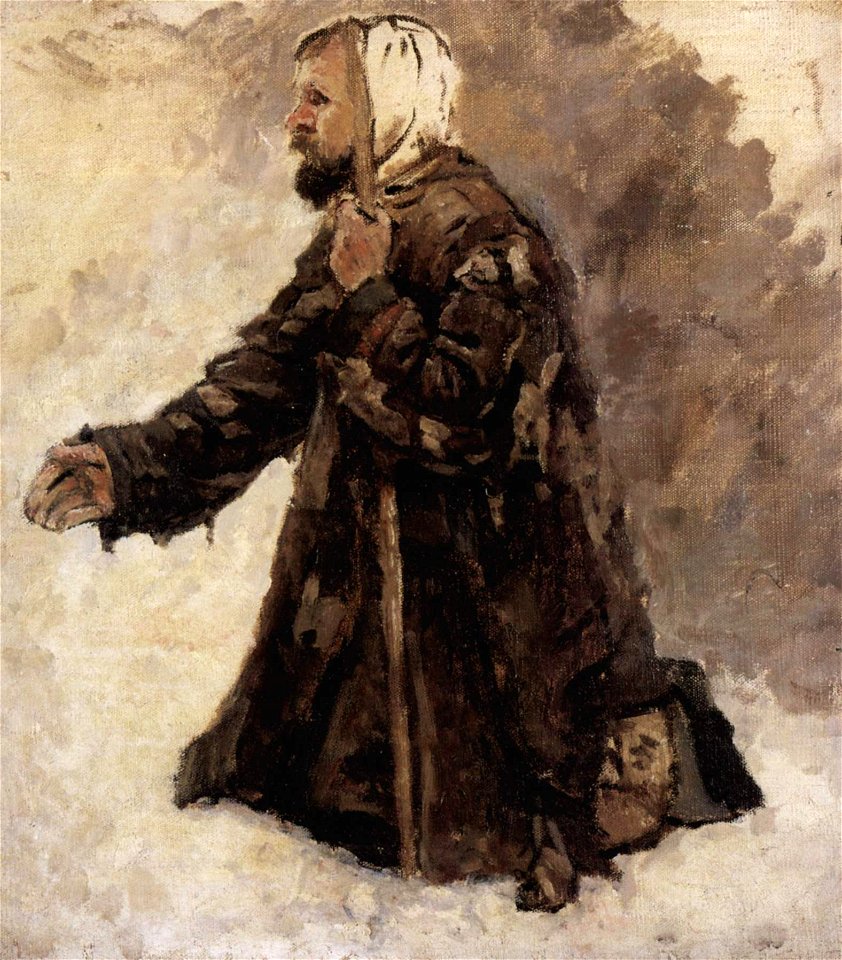 Boyaryna Morozova by V.Surikov - sketch 02 (Russian museum)