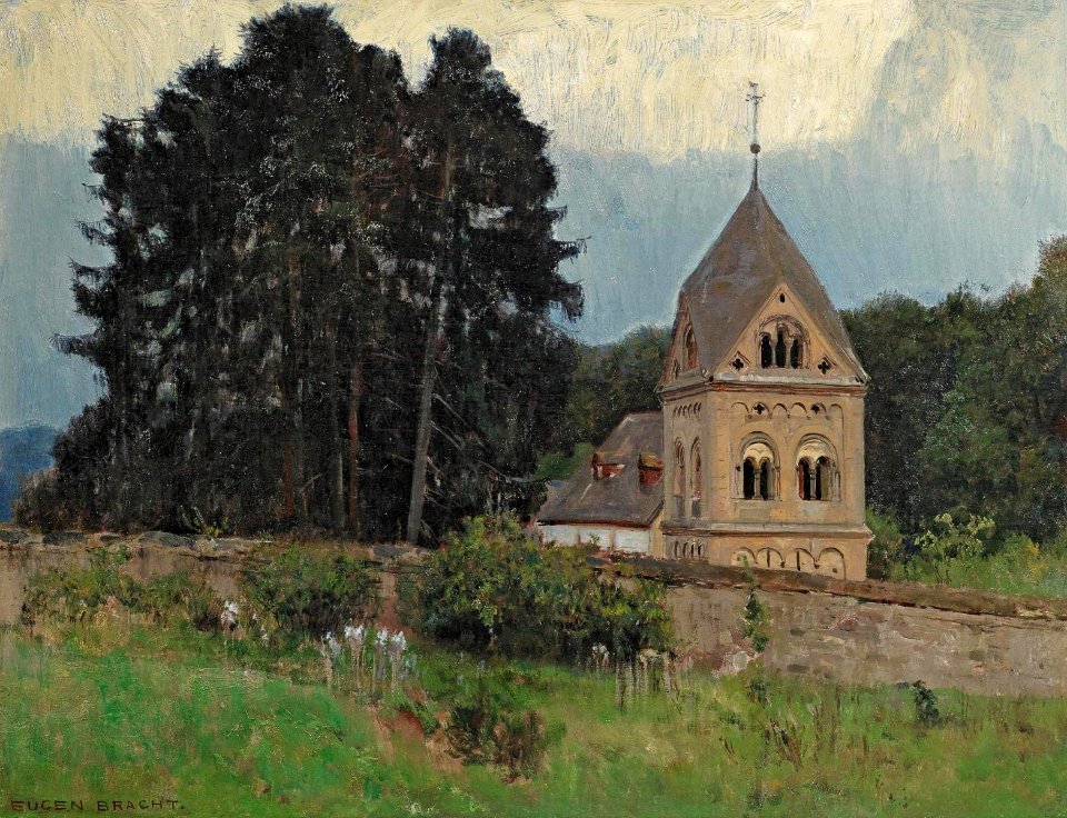 Eugen Bracht - Die Waldkirche in Maria Laach