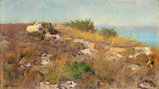 Eugen Bracht - Vordergrundstudie am Mittelmeer (1893)