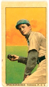 Brackenridge, Vernon Team, baseball card portrait LCCN2008677345