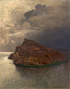 Eugen Bracht - Isola di Bergeggi (1893)