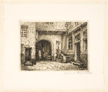 Braekeleer - Courtyard with Woman at a Well, 1985-52-11257