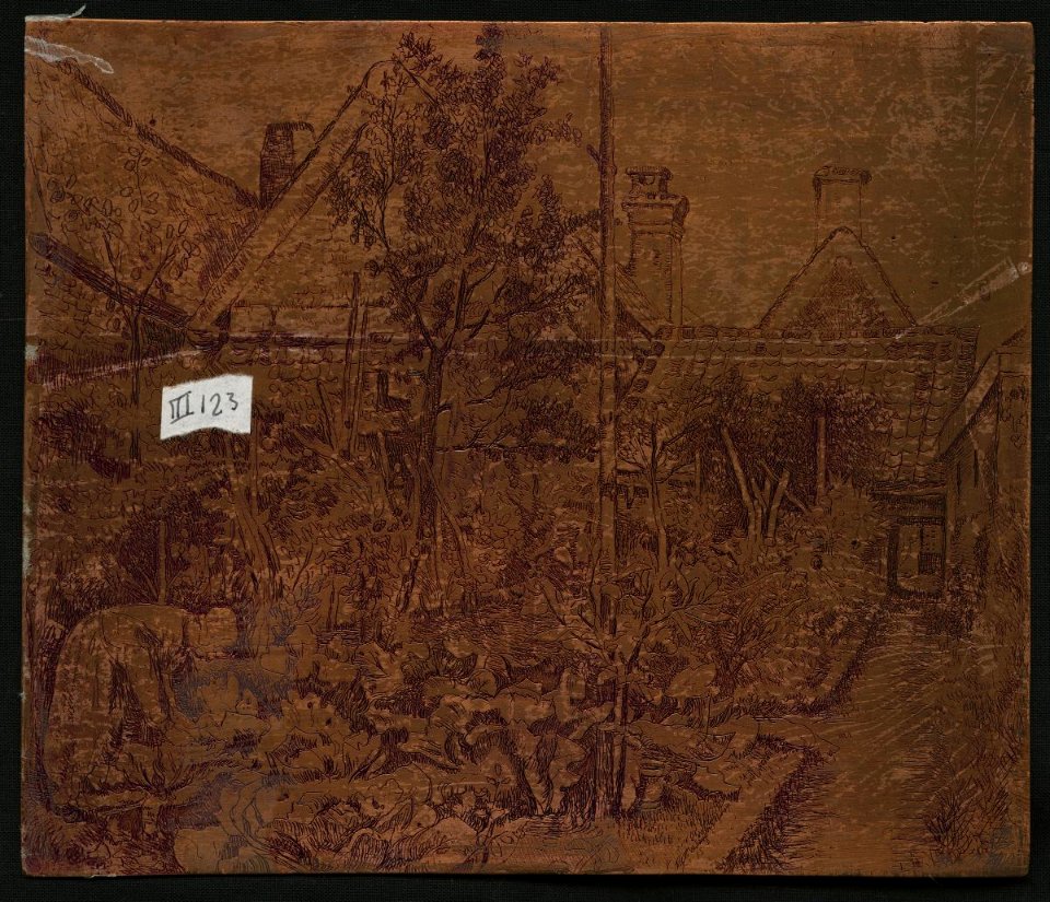Braekeleer - Groentetuin (recto), vrouw bij het vensterraam (verso), PK.KP.00786