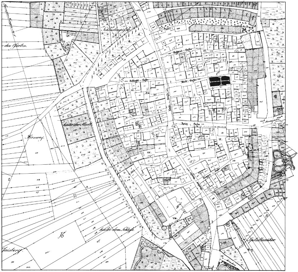 Brackenheim Flurkarte 1835 retuschiert