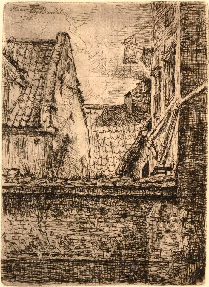 Braekeleer - Le pignon pointu à gauche, 1876,1111.235
