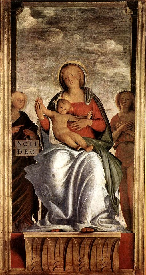 Bramantino - Madonna and Child with Two Angels - WGA03070