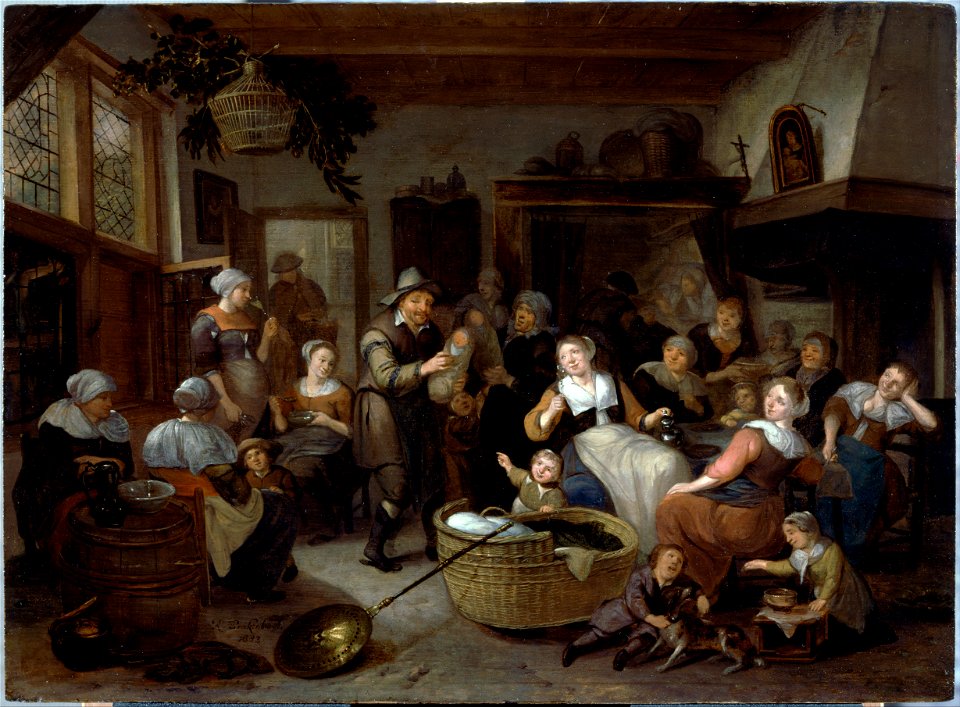 Brakenburgh, Richard - Celebration of a Birth - Google Art Project